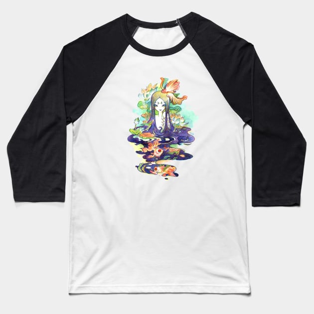 Pisces Baseball T-Shirt by foosweechin